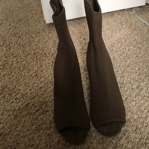 Olive green Heeled Boots